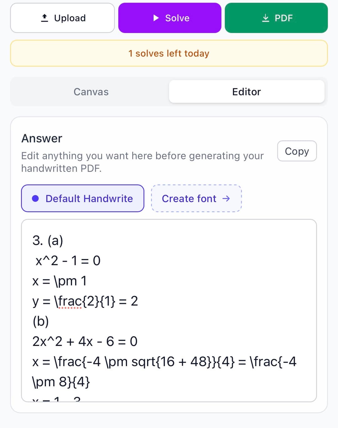Turn Homework Photos Into Handwritten Answers | Handwrite