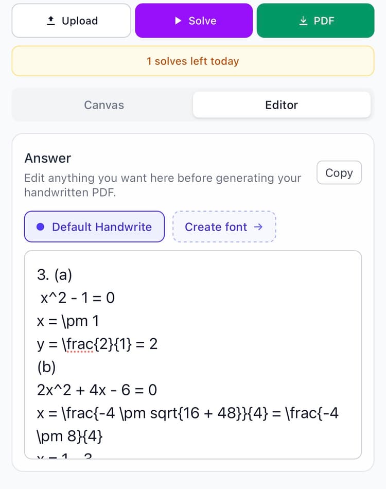 It Handwrite Turn Homework Photos Into Handwritten Answers | Handwrite